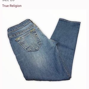 True Religion Lizzy Capri Jean Size 27